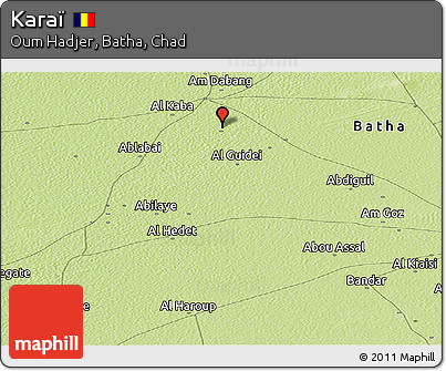 Physical Panoramic Map of Karaï