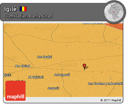 Political Panoramic Map of Igilé