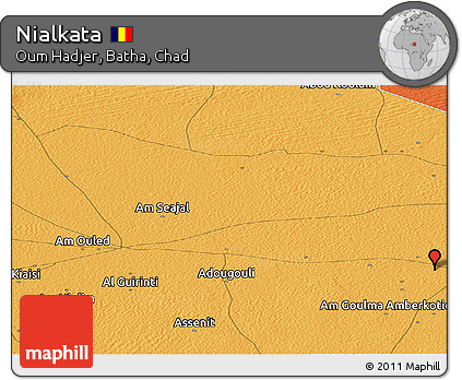 Political Panoramic Map of Nialkata