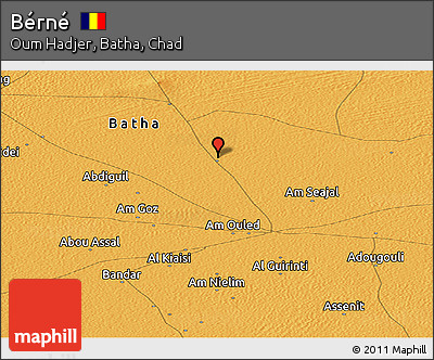 Political Panoramic Map of Bérné
