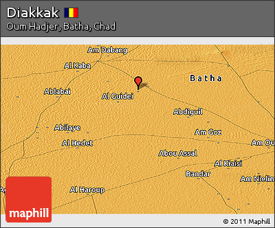 Political Panoramic Map of Diakkak