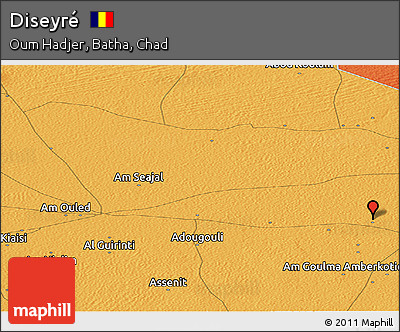 Political Panoramic Map of Diseyré