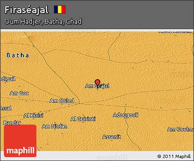 Political Panoramic Map of Firaséajal