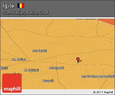 Political Panoramic Map of Igilé