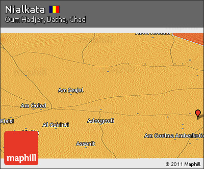 Political Panoramic Map of Nialkata