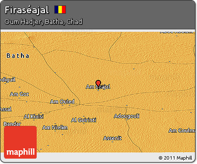 Political Panoramic Map of Firaséajal