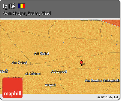 Political Panoramic Map of Igilé