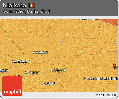 Political Panoramic Map of Nialkata