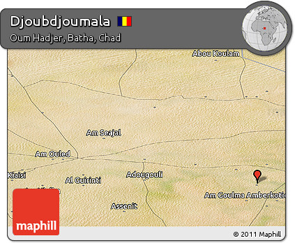 Satellite Panoramic Map of Djoubdjoumala