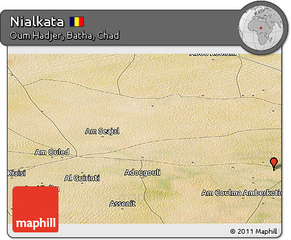 Satellite Panoramic Map of Nialkata