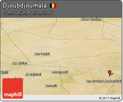 Satellite Panoramic Map of Djoubdjoumala