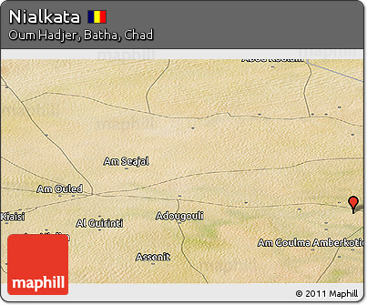 Satellite Panoramic Map of Nialkata