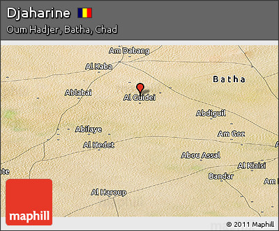Satellite Panoramic Map of Djaharine