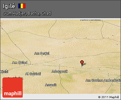 Satellite Panoramic Map of Igilé