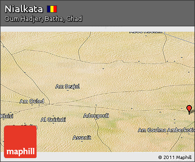 Satellite Panoramic Map of Nialkata
