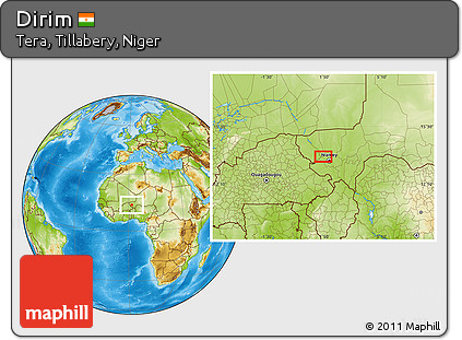 Physical Location Map of Dirim