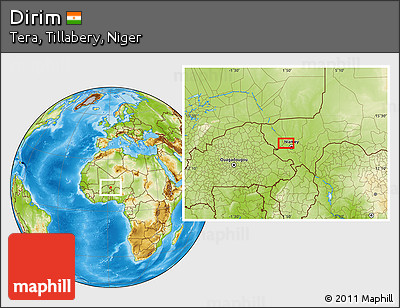 Physical Location Map of Dirim