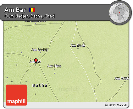 Physical 3D Map of Am Bar