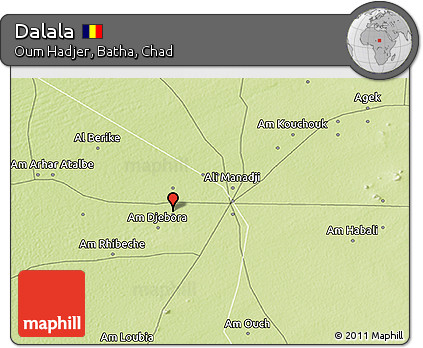 Physical 3D Map of Dalala