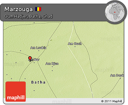Physical 3D Map of Marzouga