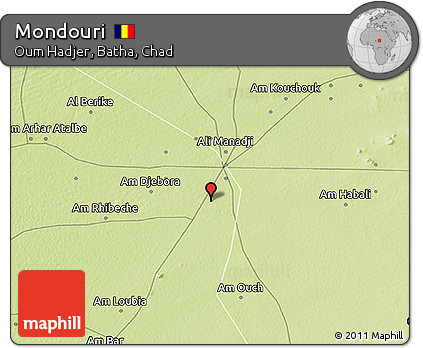 Physical 3D Map of Mondouri