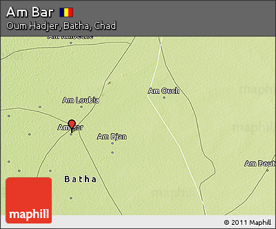 Physical 3D Map of Am Bar