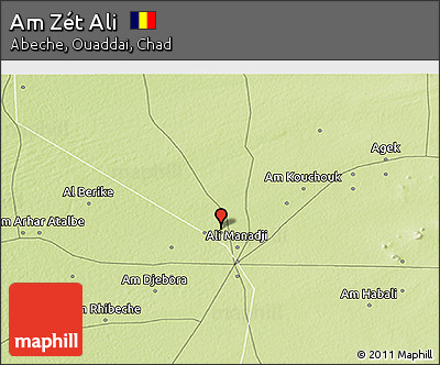 Physical 3D Map of Am Zét Ali