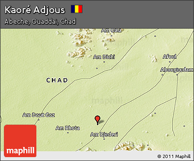 Physical 3D Map of Kaoré Adjous