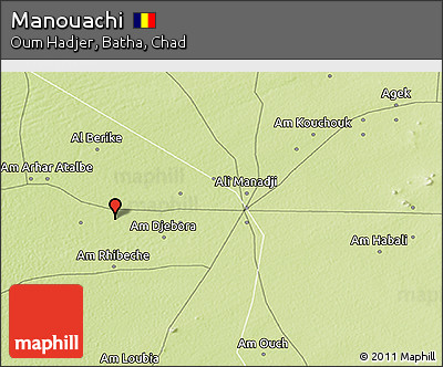 Physical 3D Map of Manouachi