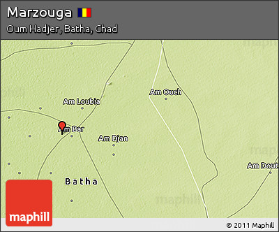 Physical 3D Map of Marzouga