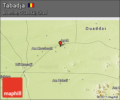 Physical 3D Map of Tabadja