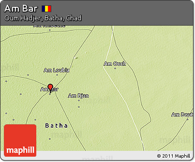 Physical 3D Map of Am Bar