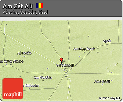 Physical 3D Map of Am Zét Ali
