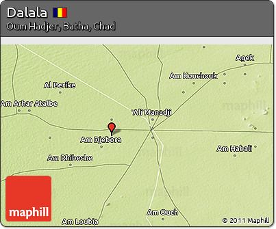 Physical 3D Map of Dalala