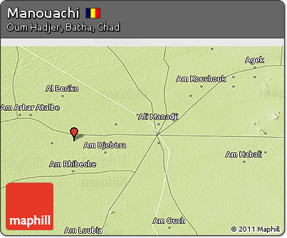 Physical 3D Map of Manouachi