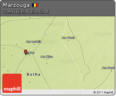Physical 3D Map of Marzouga