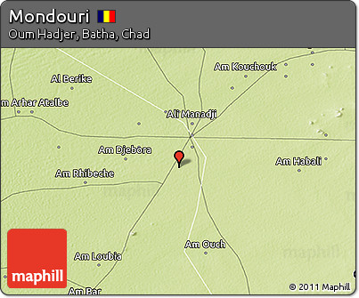 Physical 3D Map of Mondouri