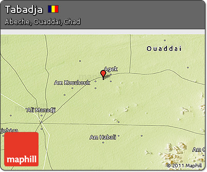 Physical 3D Map of Tabadja