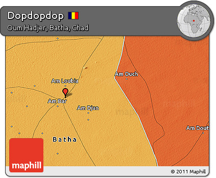 Political 3D Map of Dopdopdop