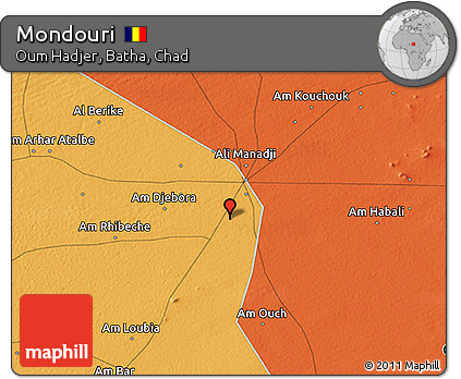Political 3D Map of Mondouri