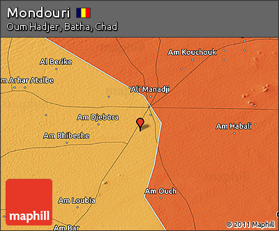 Political 3D Map of Mondouri