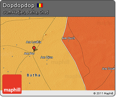 Political 3D Map of Dopdopdop