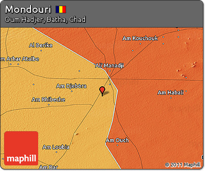 Political 3D Map of Mondouri