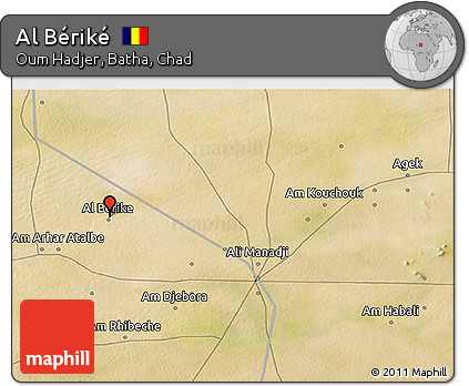 Satellite 3D Map of Al Bériké