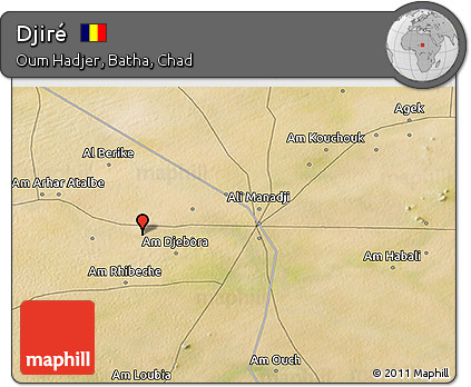 Satellite 3D Map of Djiré