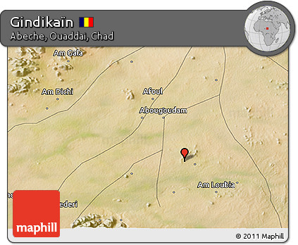 Satellite 3D Map of Gindikaïn