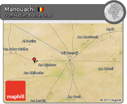 Satellite 3D Map of Manouachi