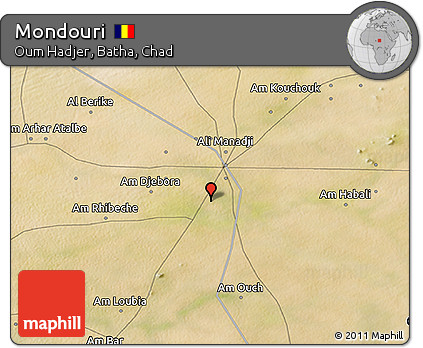 Satellite 3D Map of Mondouri
