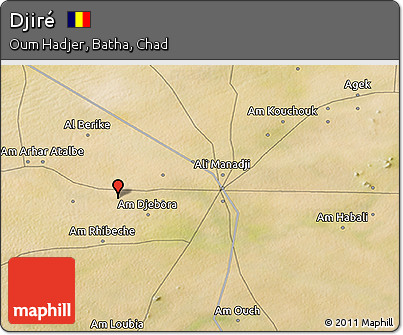Satellite 3D Map of Djiré