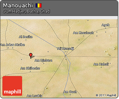 Satellite 3D Map of Manouachi